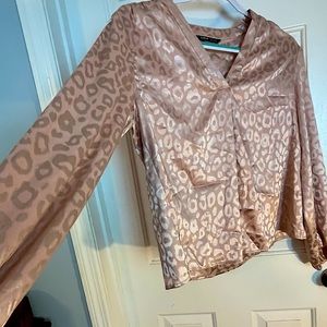 SHEIN blouse. A dusty rose color. Cheetah print. Size small. New. No tags.